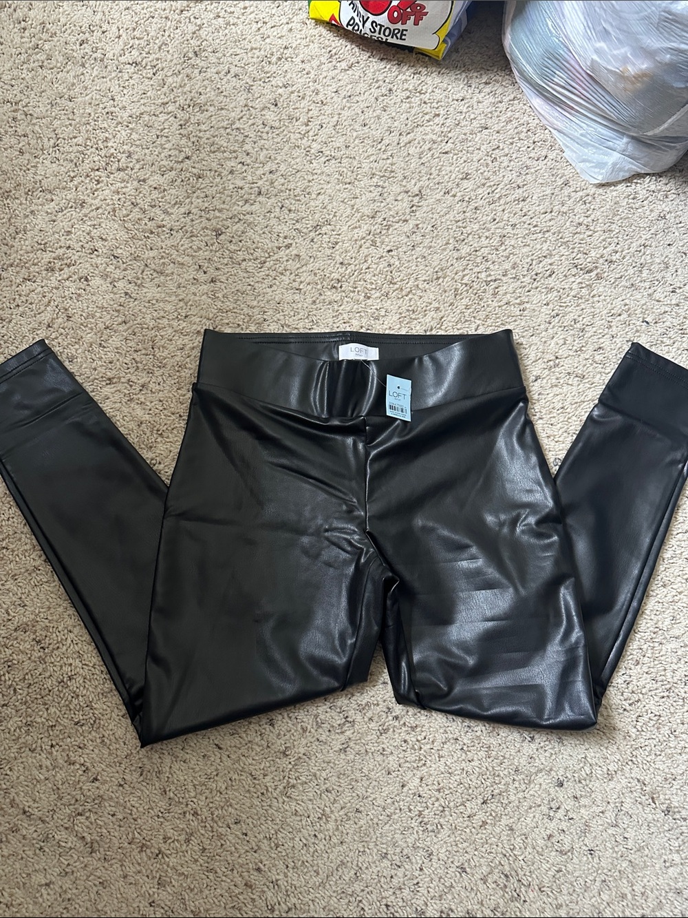 LOFT Black Faux Leather Women’s Leggings
